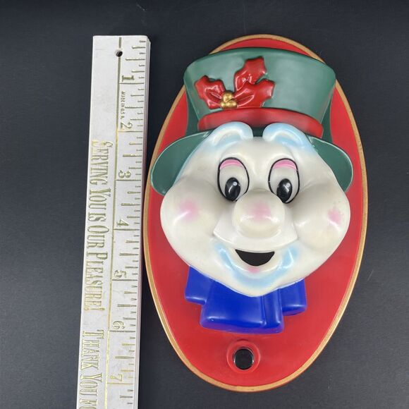 Vintage Holiday Ebenezer Scrooge Door Knocker Light Up Talking Toy State - Picture 7 of 11